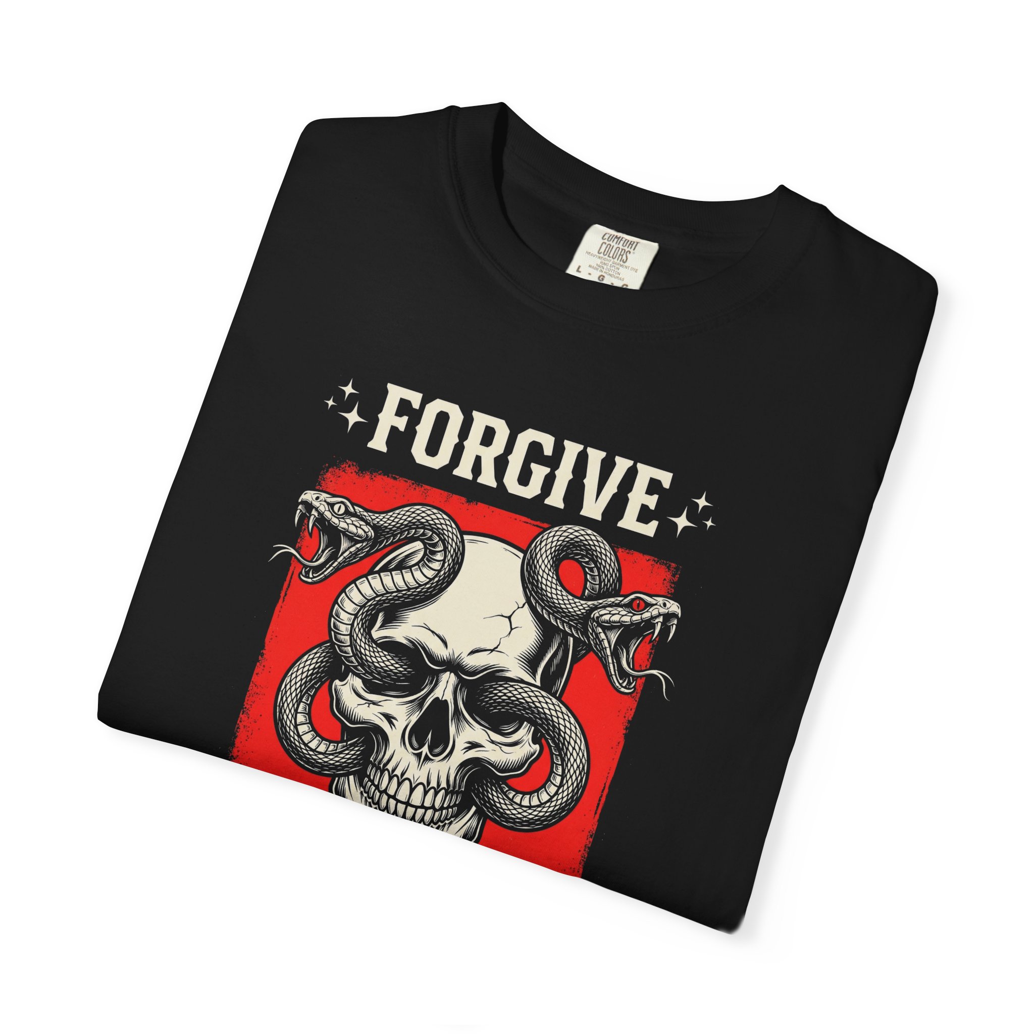 Forgive But Never Forget Skull Tee - Image 3