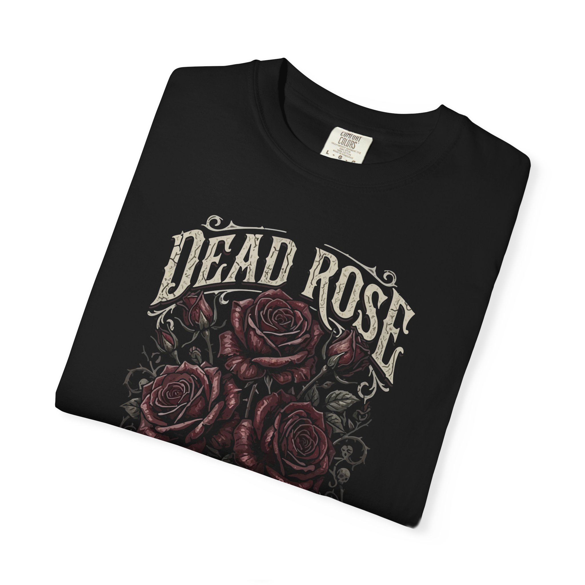 Dead Rose Graphic Tee — Dark Botanical Gothic Shirt - Image 3