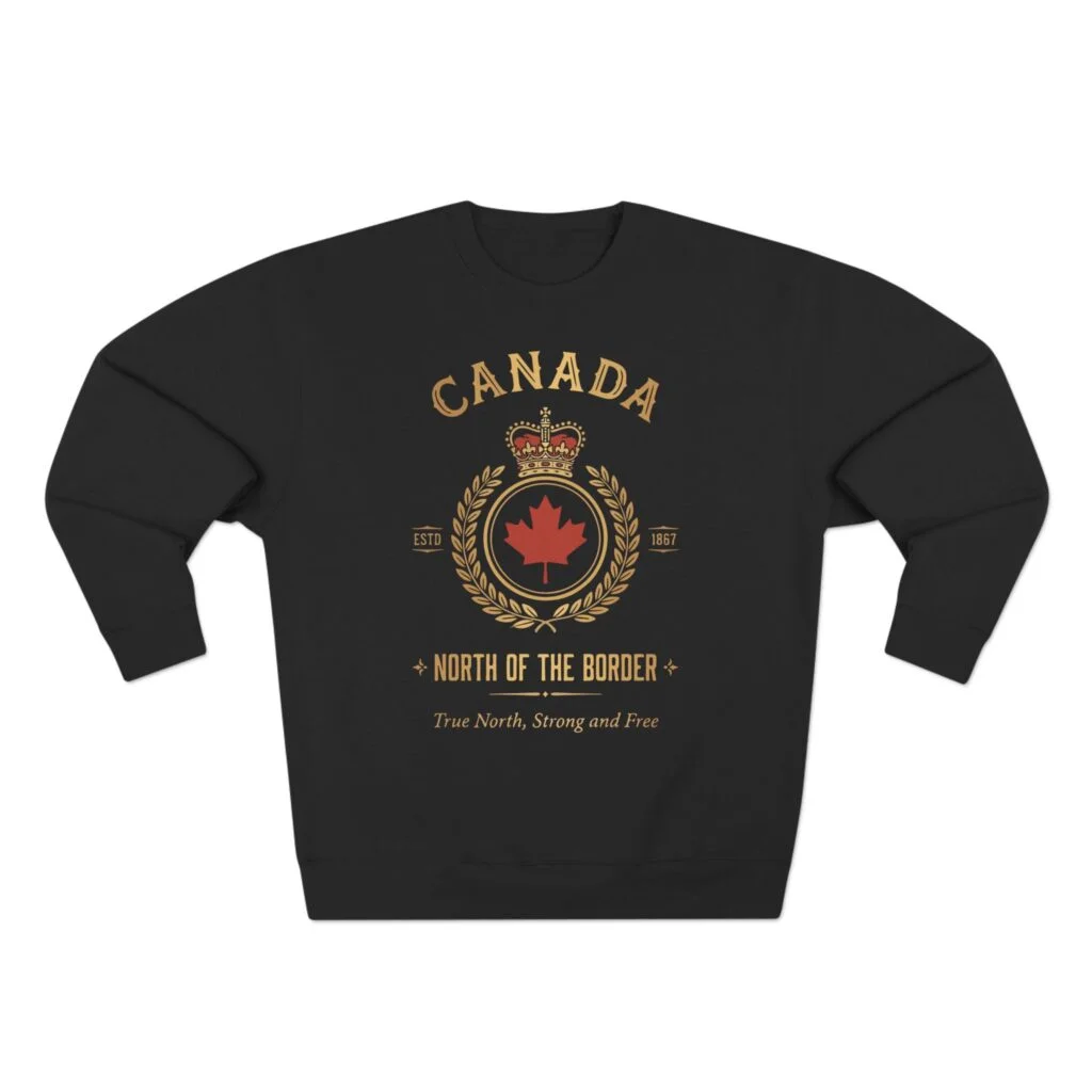 Canada Crest Crewneck Sweatshirt — North of the Border Vintage Maple Emblem
