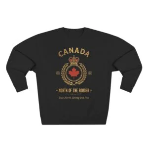 Canada Crest Crewneck Sweatshirt — North of the Border Vintage Maple Emblem