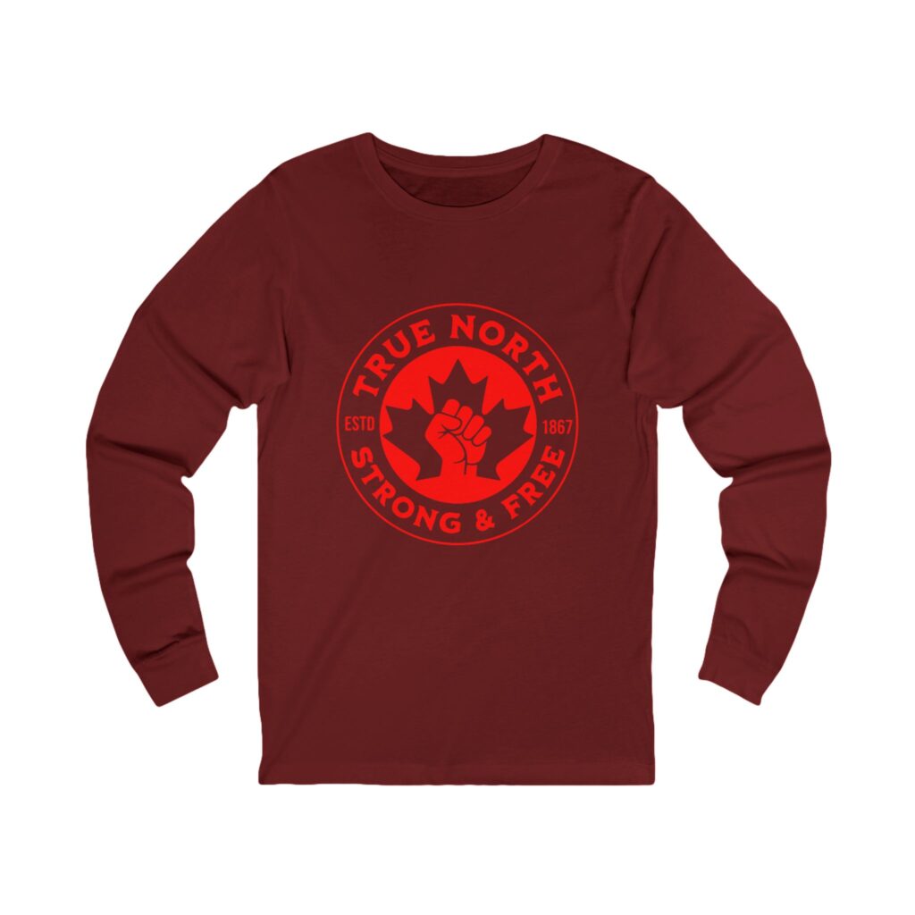 True North Long Sleeve Tee — Strong & Free Canadian Pride Shirt