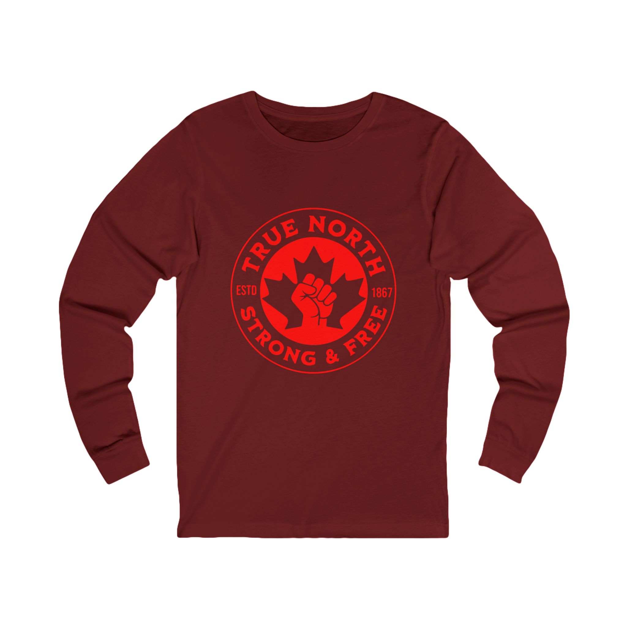 True North Long Sleeve Tee — Strong & Free Canadian Pride Shirt