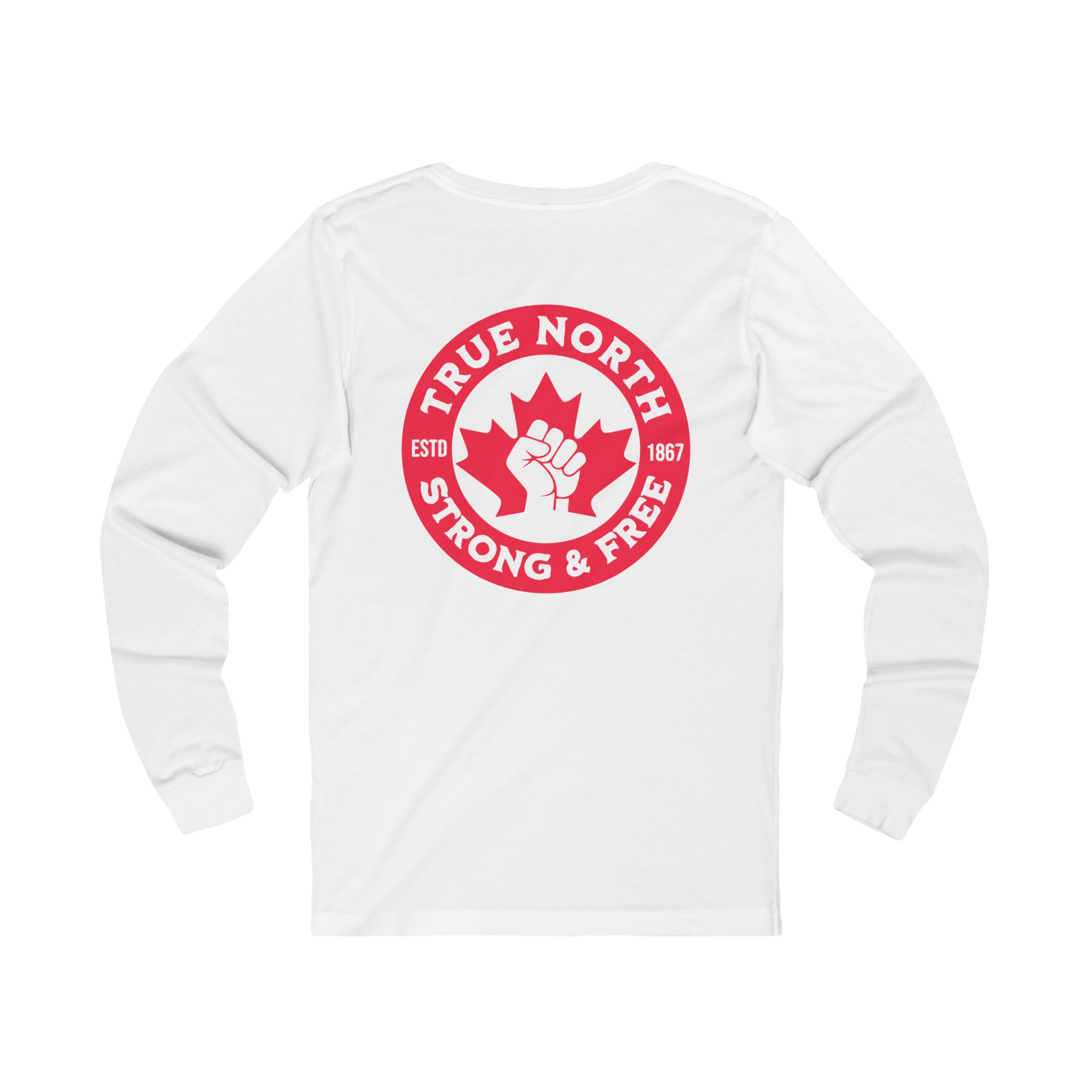 True North Long Sleeve Tee — Strong & Free Canadian Pride Shirt - Image 2