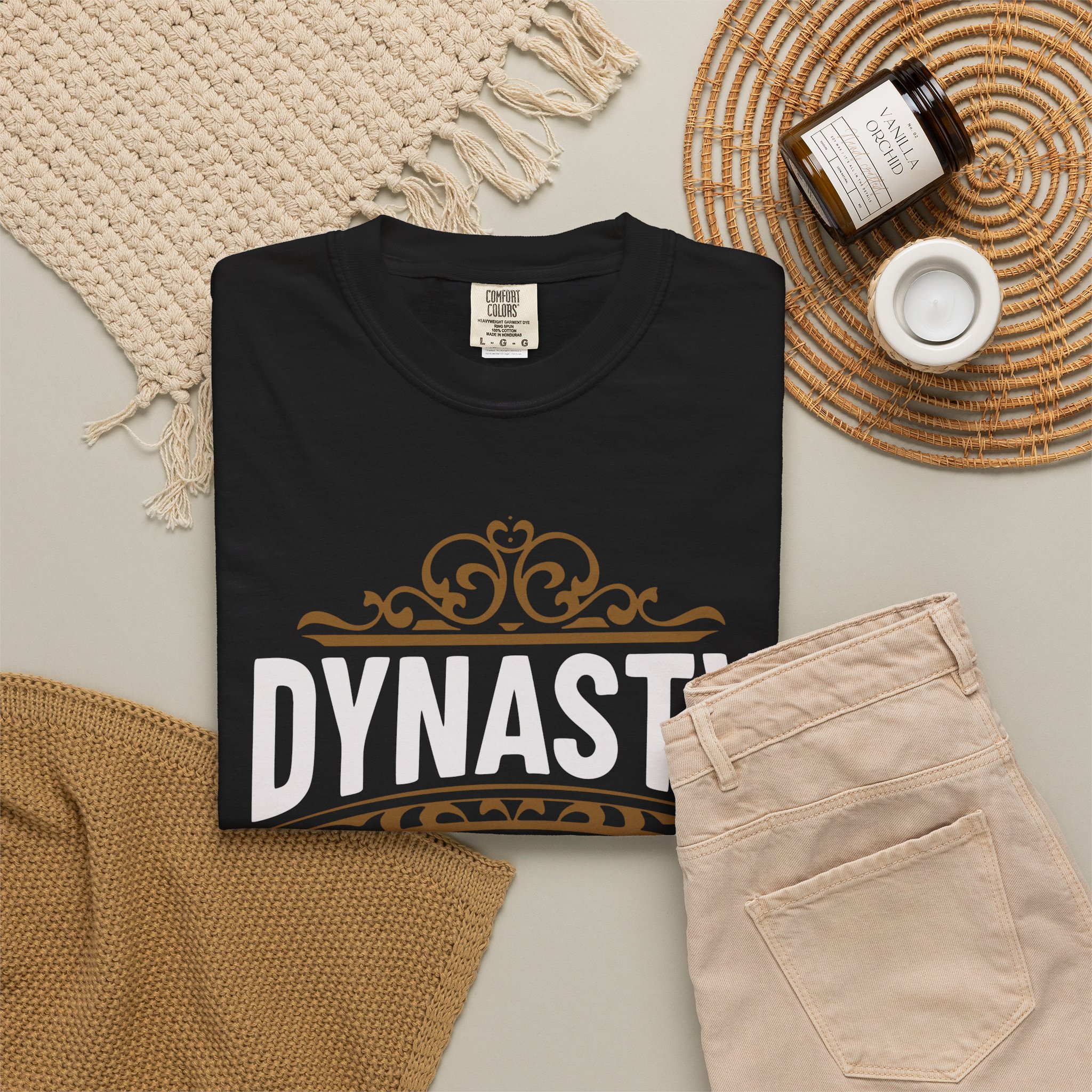 Dynasty T-Shirt — "Built to Last" Vintage Crest Graphic Tee - Image 4