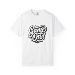 Game On! Tee — Bold Script Gaming T‑Shirt