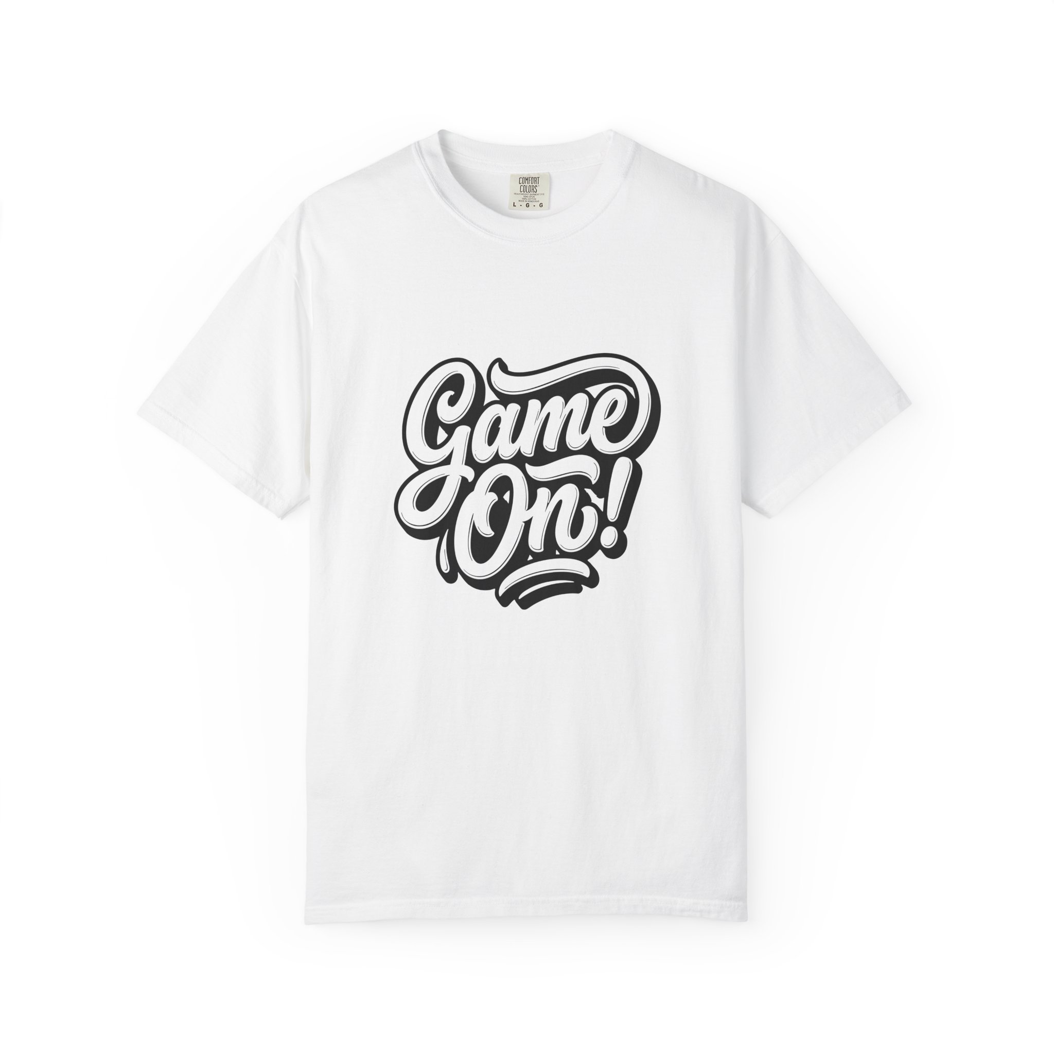 Game On! Tee — Bold Script Gaming T‑Shirt