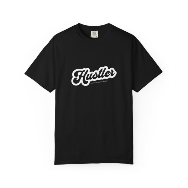 Hustler Script Tee — Motivational Streetwear T‑Shirt