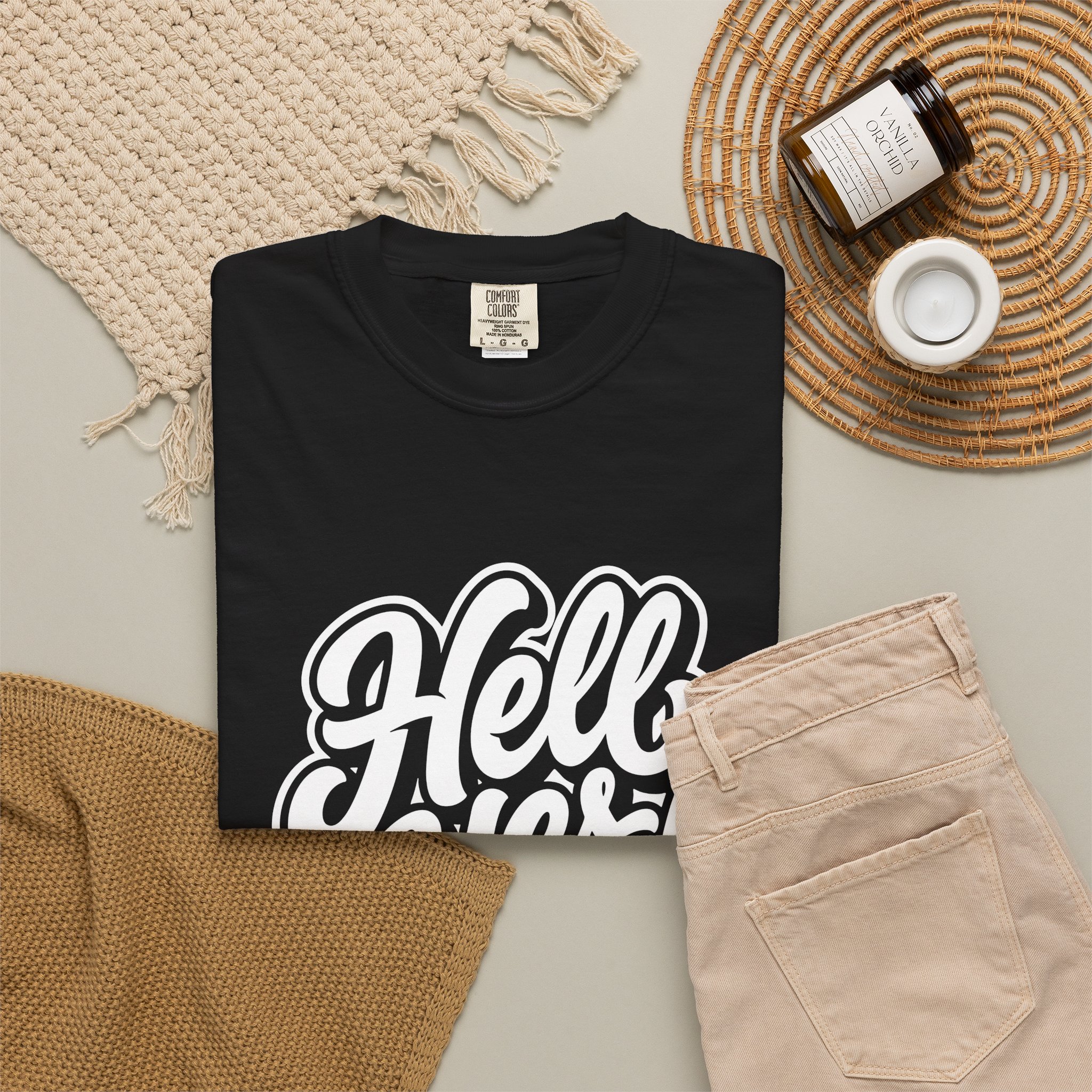 Hell Yes! Graphic Tee — Bold Hand-Lettered Motivational Shirt - Image 4