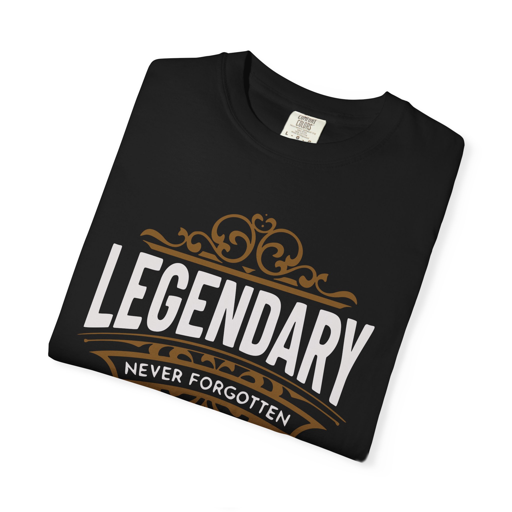 Legendary Never Forgotten Tee — Vintage Ornate Graphic T-Shirt - Image 3