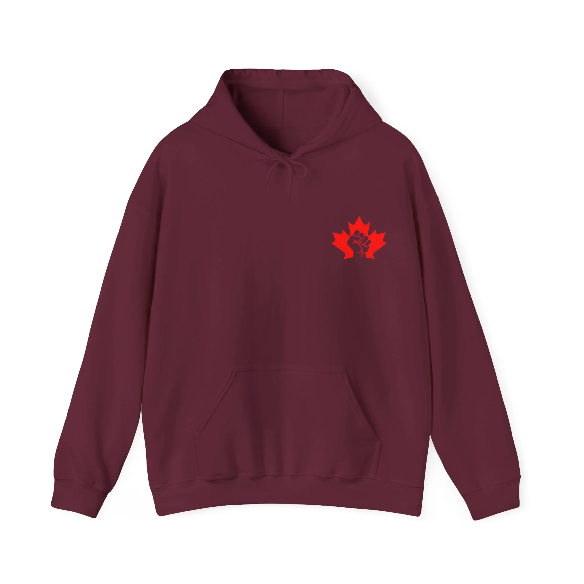 True North Hoodie – Strong & Free Canadian Maple Fist Pullover