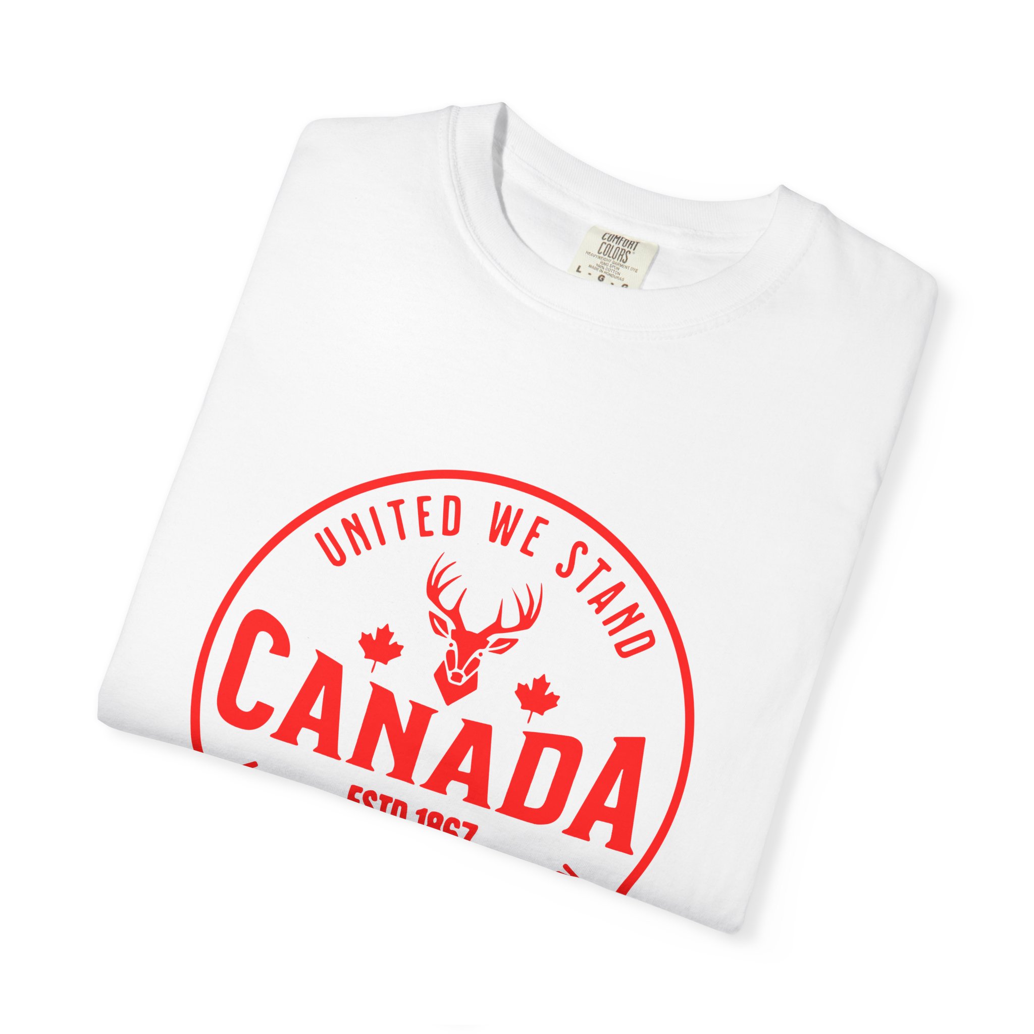Canada Vintage Crest T-Shirt — "United We Stand, Heart of a Nation" - Image 3