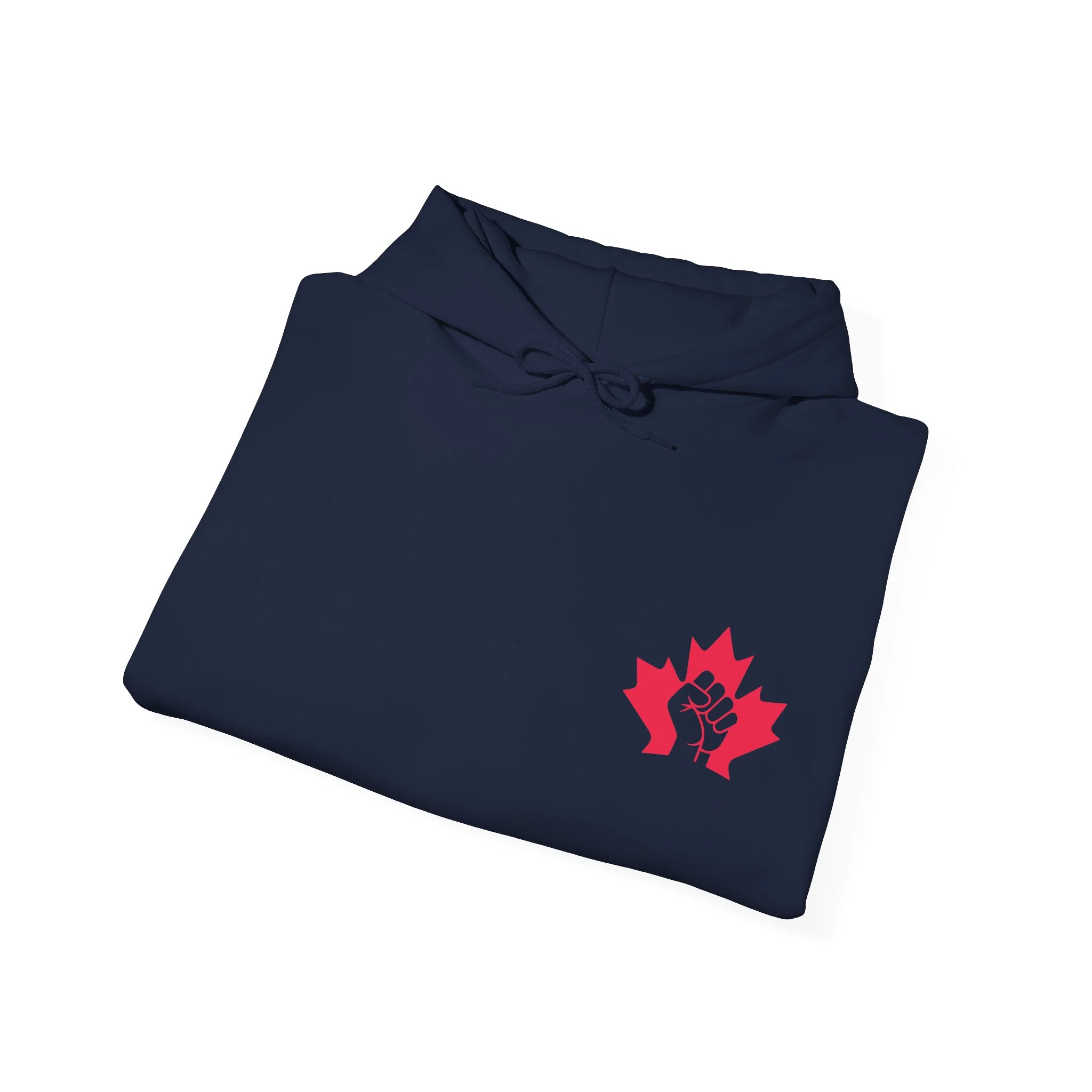 True North Hoodie – Strong & Free Canadian Fist Maple Leaf Sweatshirt - Image 4