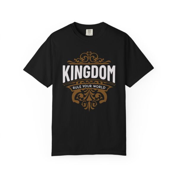 Kingdom "Rule Your World" Tee — Vintage Crest Graphic T-Shirt