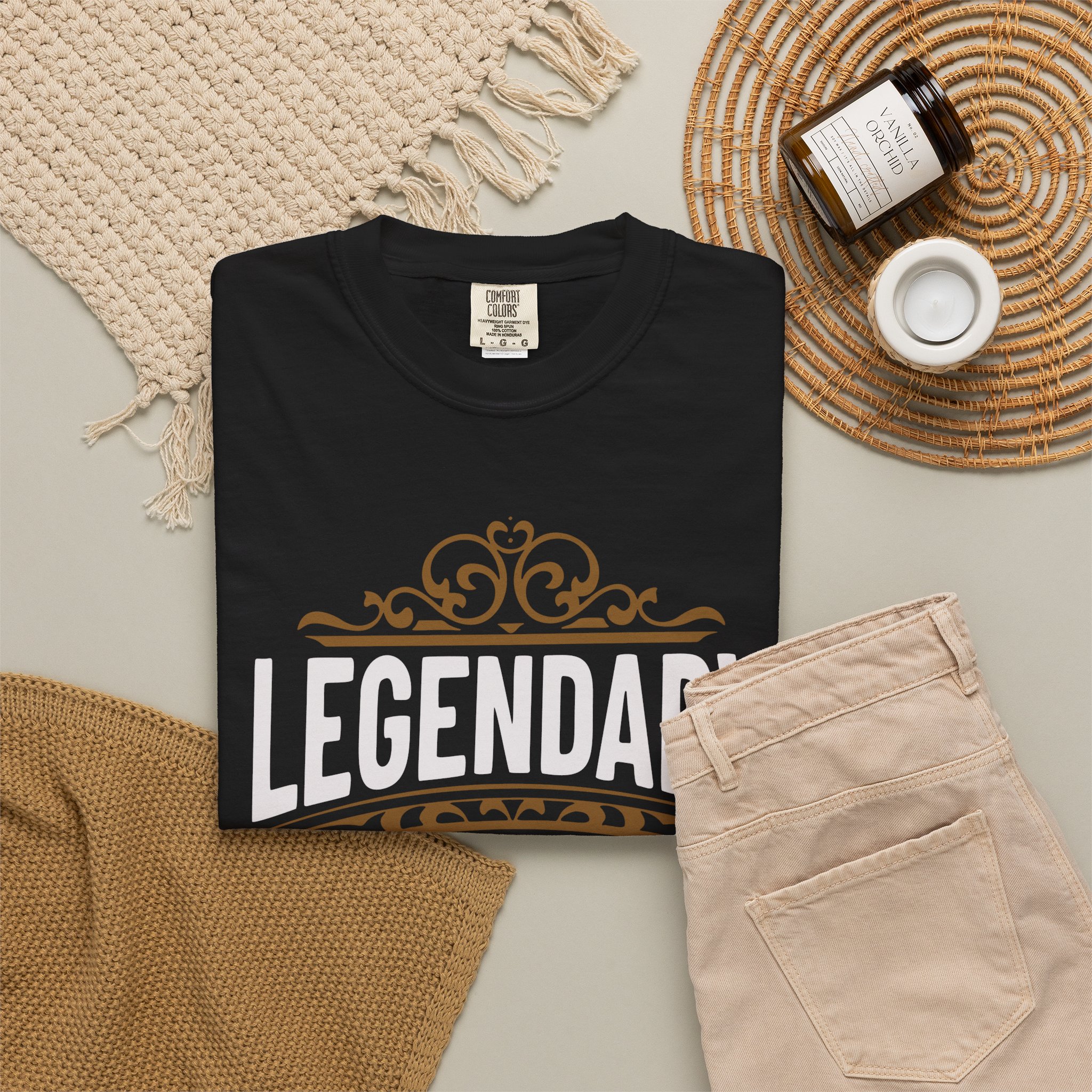 Legendary Never Forgotten Tee — Vintage Ornate Graphic T-Shirt - Image 4