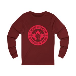 True North Long Sleeve Tee — Strong & Free Maple Fist Canada Pride