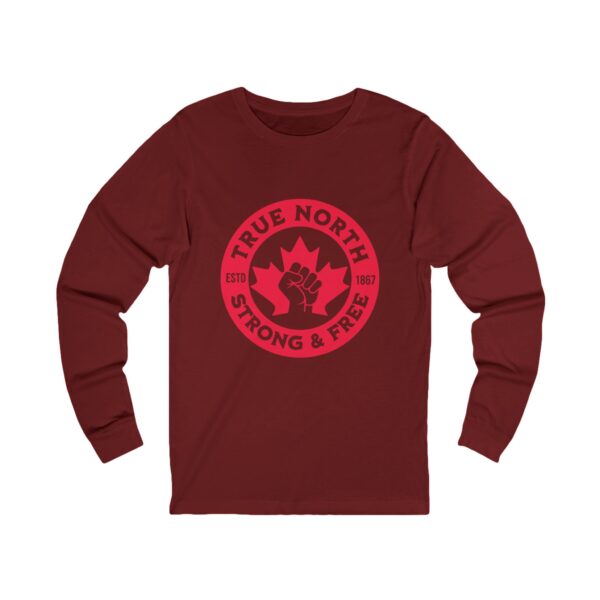 True North Long Sleeve Tee — Strong & Free Maple Fist Canada Pride