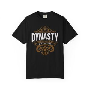 Dynasty T-Shirt — "Built to Last" Vintage Crest Graphic Tee