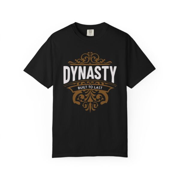 Dynasty T-Shirt — "Built to Last" Vintage Crest Graphic Tee