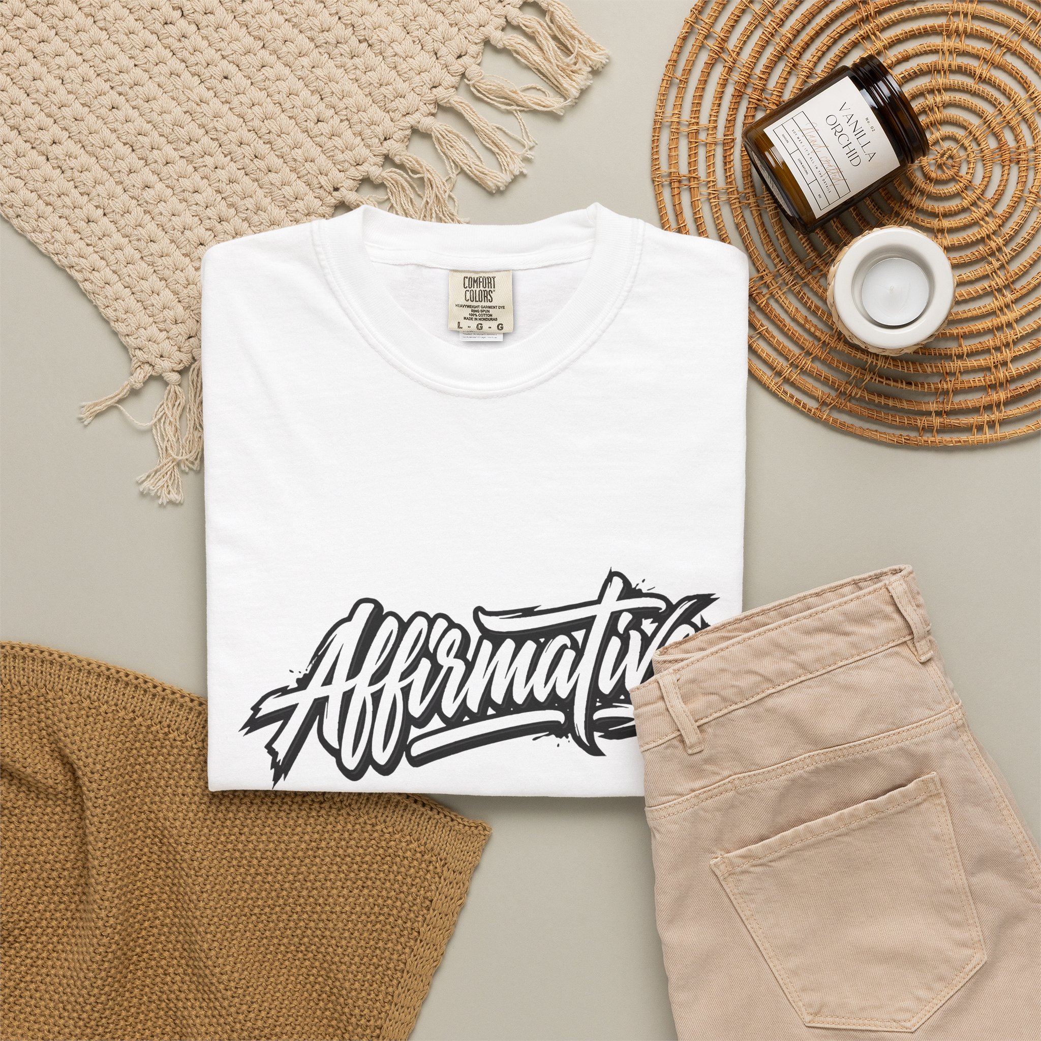 Affirmative Script Tee — Positive Message Graphic T-Shirt - Image 4