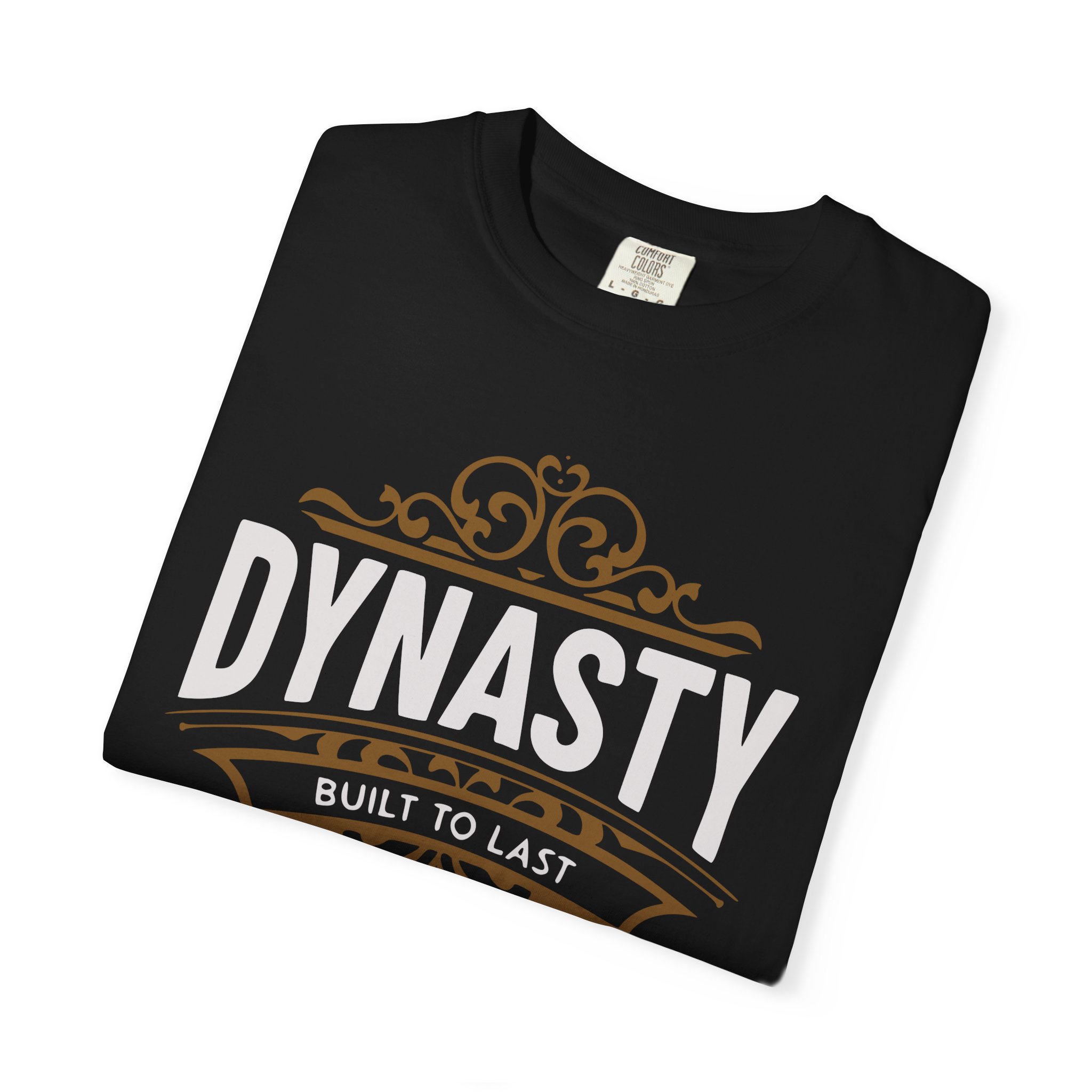 Dynasty T-Shirt — "Built to Last" Vintage Crest Graphic Tee - Image 3